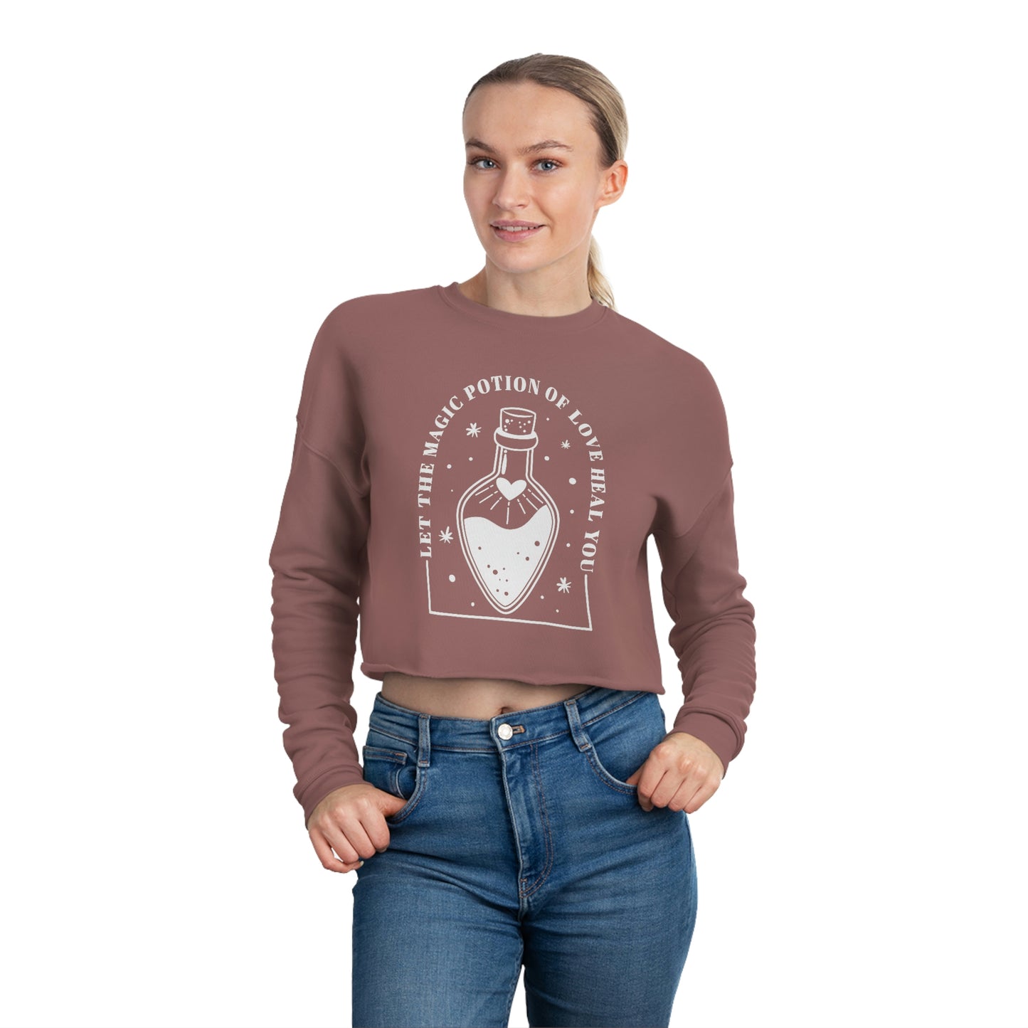 Magic Potion of Love_Women's Cropped Sweatshirt