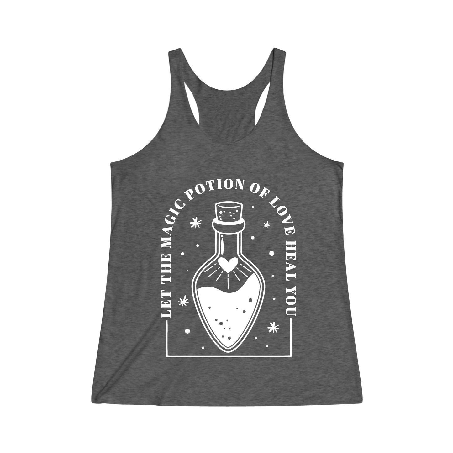 Magic Potion of love heal you_ Women's Tri-Blend Racerback Tank