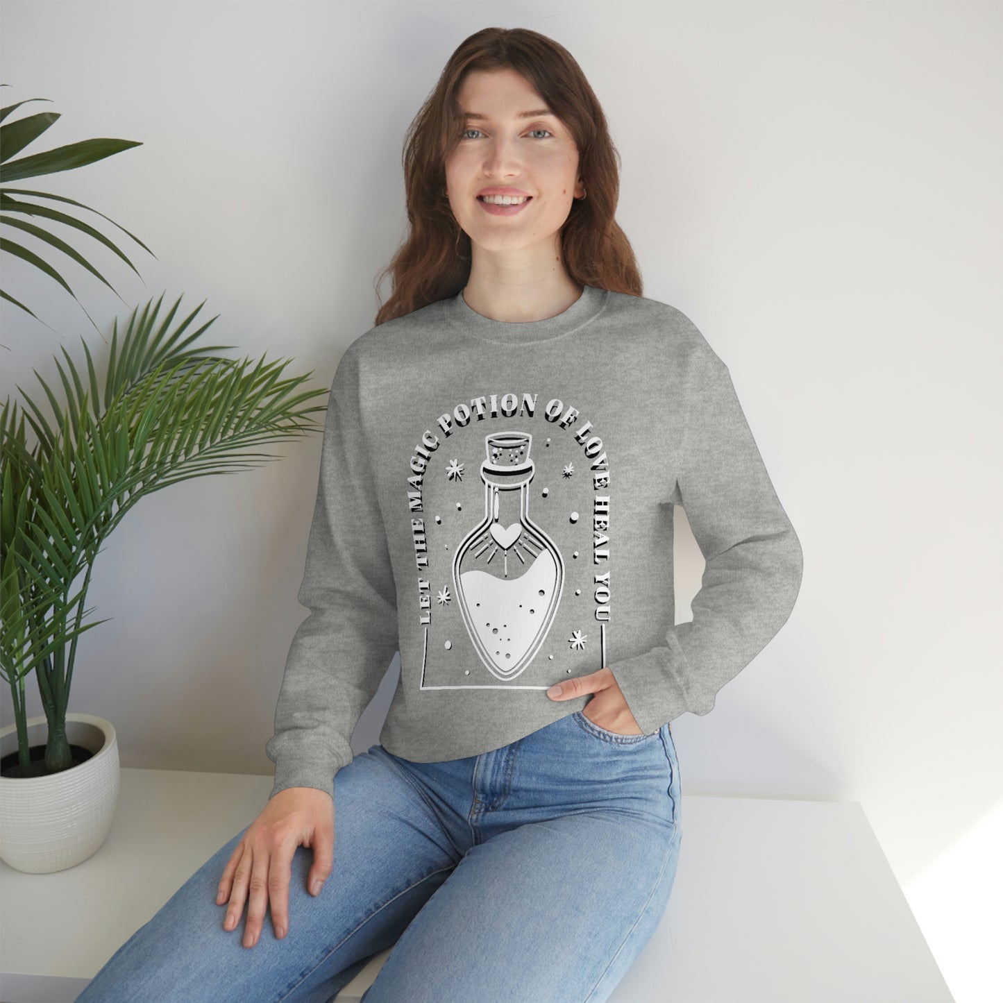 Magic Potion of Love_Unisex Heavy Blend™ Crewneck Sweatshirt