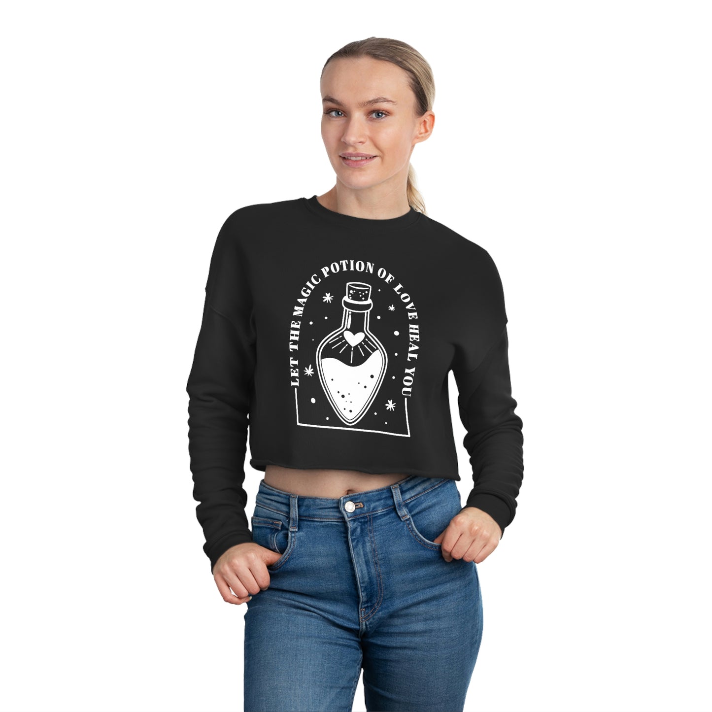 Magic Potion of Love_Women's Cropped Sweatshirt