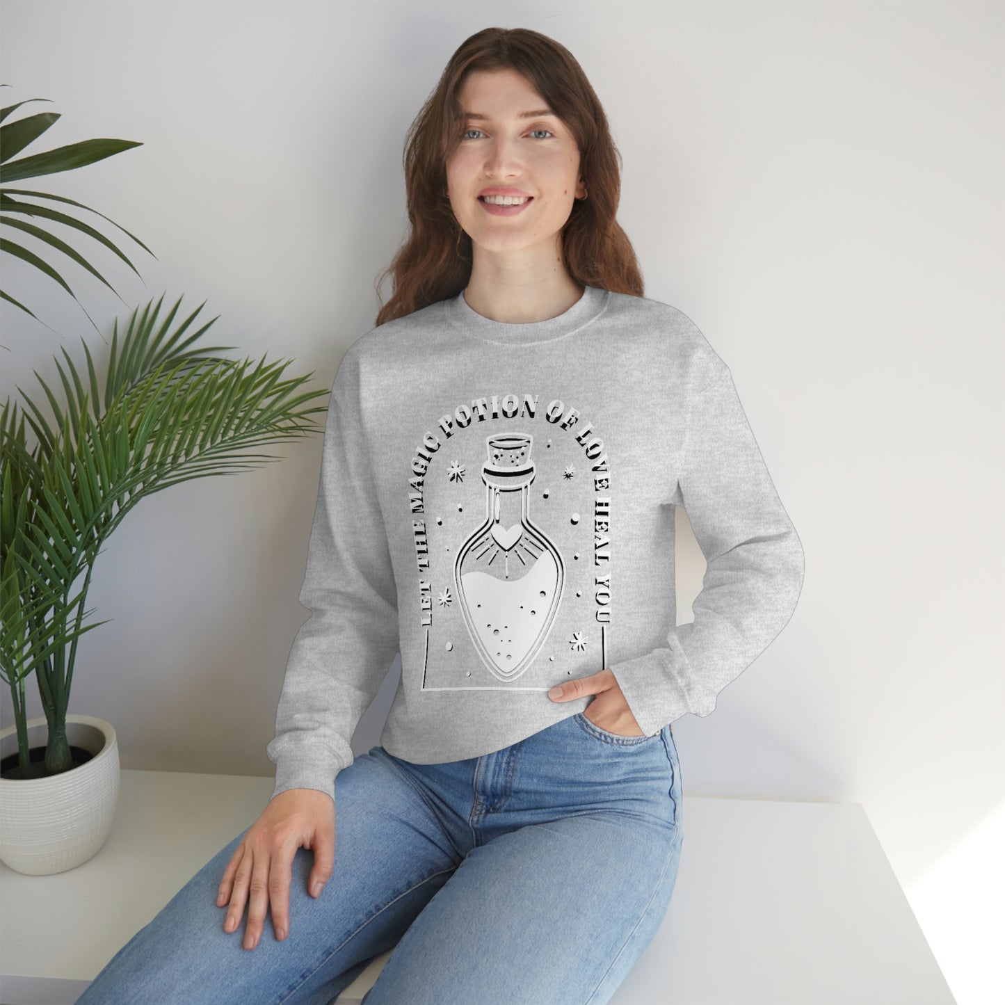 Magic Potion of Love_Unisex Heavy Blend™ Crewneck Sweatshirt